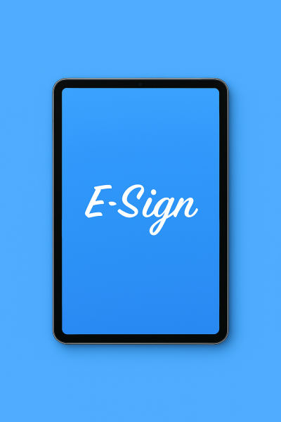 E-sign iPad One Bot